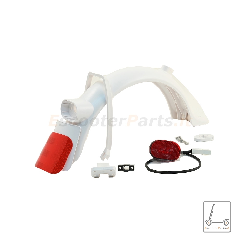 Kit Parafango Posteriore 3 Fori + Fanale e Supporti Xiaomi Essential, 1S, Pro 2