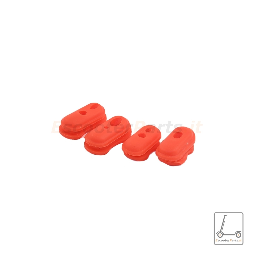 Set Gommini Passacavi in Silicone Vivo S2, S2 Max - Rosso