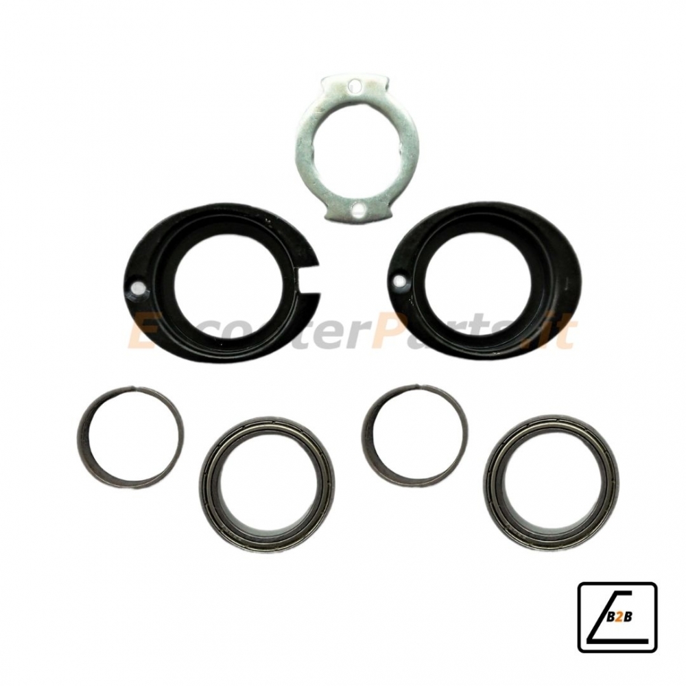 Kit Serie Sterzo con Cuscinetti e Boccole per Lexgo R9 - Nero