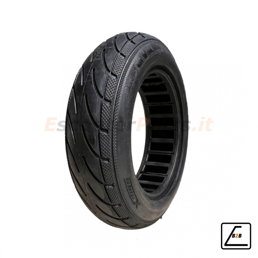 Copertone Solido 10X2.7-6.5 con Rim da 53 mm per Kugoo G-Buster - Nero