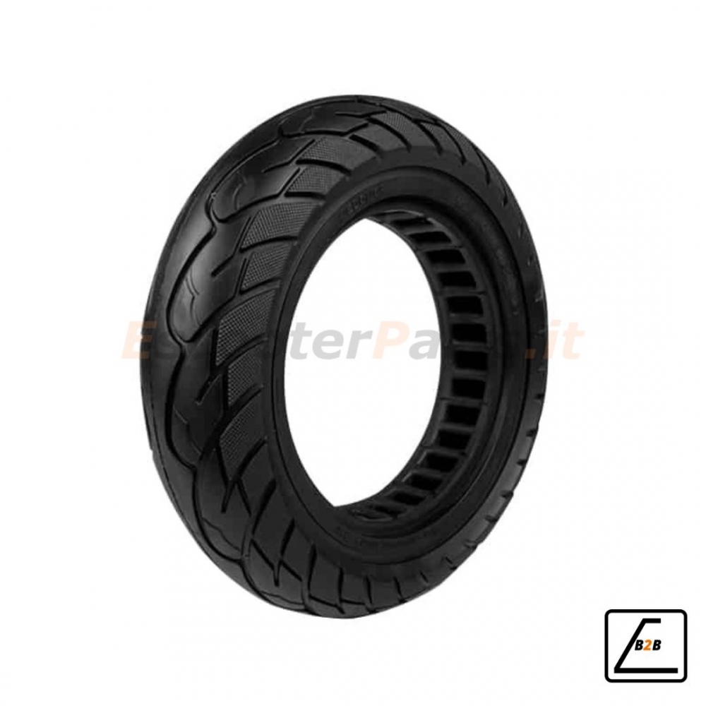 Copertone Solido 10X2.5-6.1 Rim 34 per Kugoo M4 e M4 Pro. Diam. 151 mm - Nero