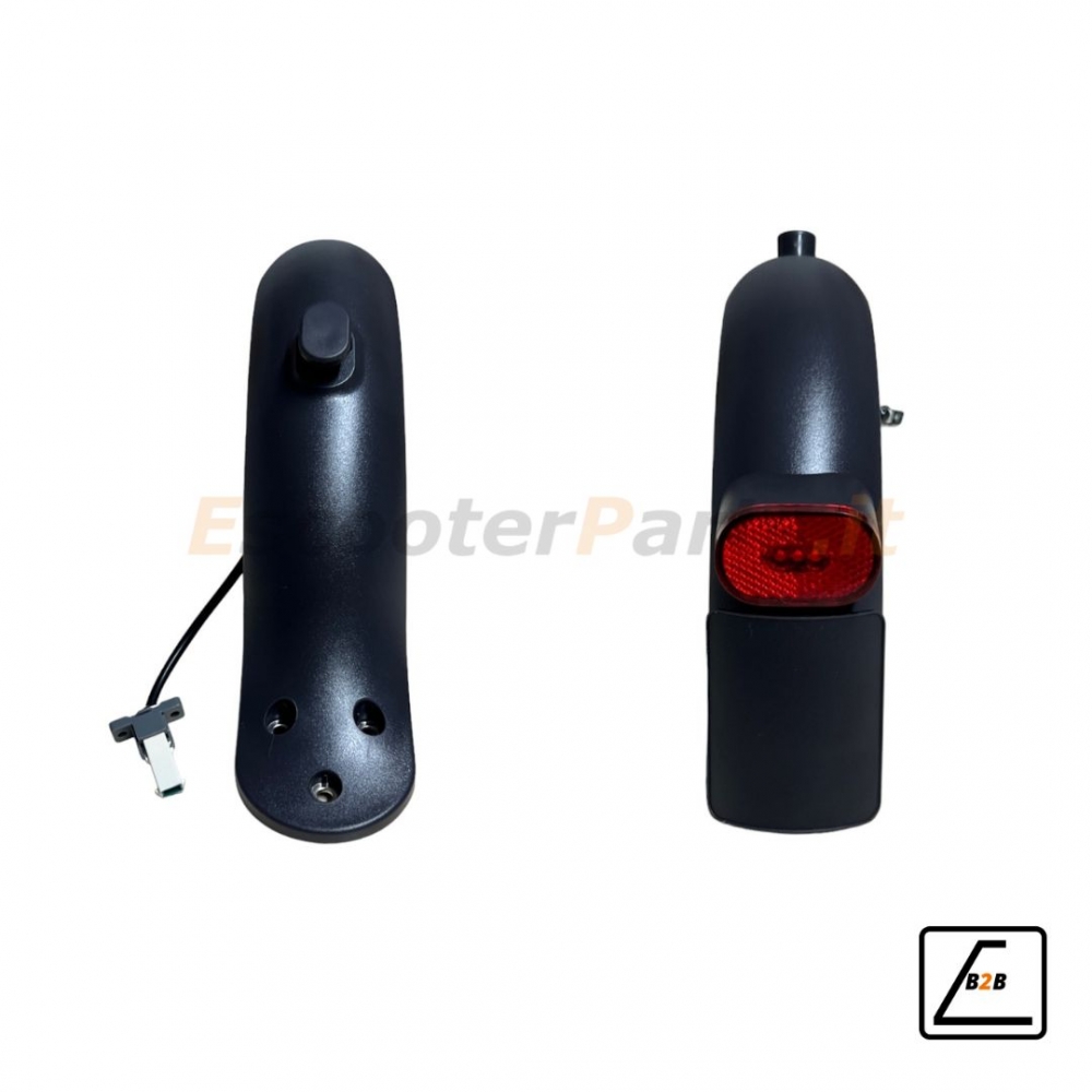 Kit Parafango Posteriore 3 Fori + Fanale Xiaomi Essential, 1S, Pro 2 - Nero