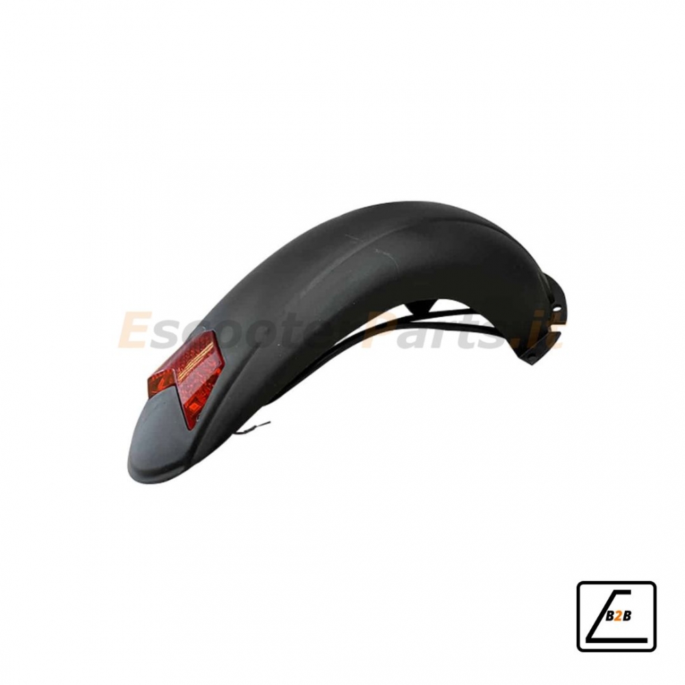 Parafango Posteriore + Fanale Led Posteriore Kugoo M4, M4 Pro - Nero/Rosso