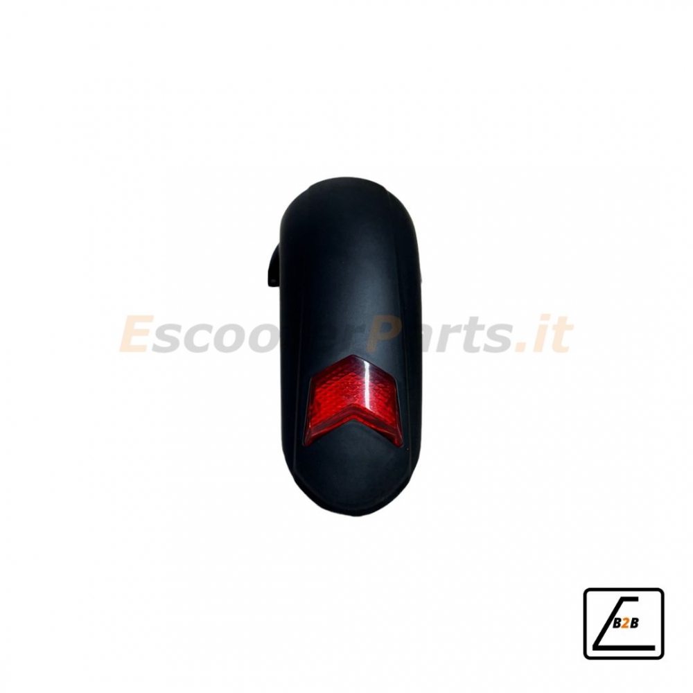 Parafango Posteriore + Fanale Led Posteriore Kugoo M4, M4 Pro - Nero/Rosso
