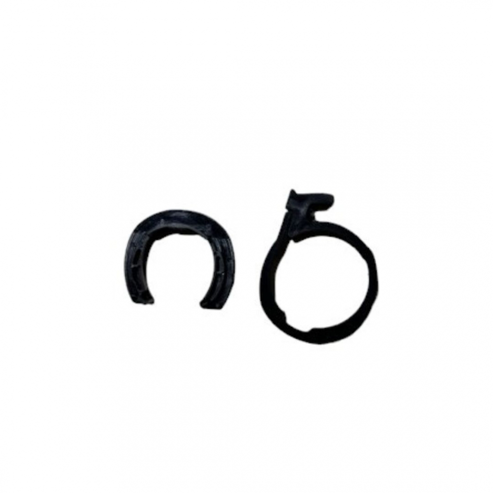 Set Anello Sicurezza + Sede per la Chiusura del Vivo S4 Sport - Nero