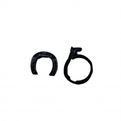 Set Anello Sicurezza + Sede per la Chiusura del Vivo S4 Sport - Nero