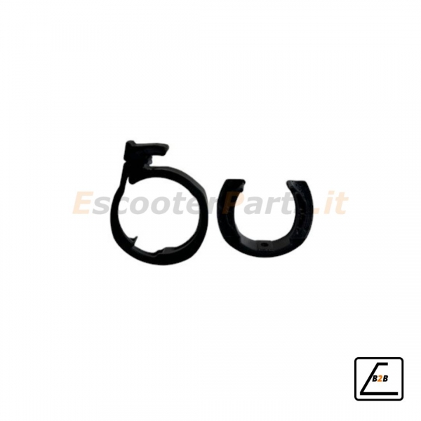 Set Anello Sicurezza + Sede per la Chiusura del Vivo S4 Sport - Nero