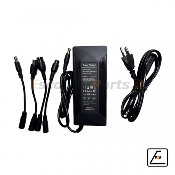 Carica Batteria 42V-2A Multi Plug City Neye Comp. Xiaomi, Ducati, Vivo, Kugoo