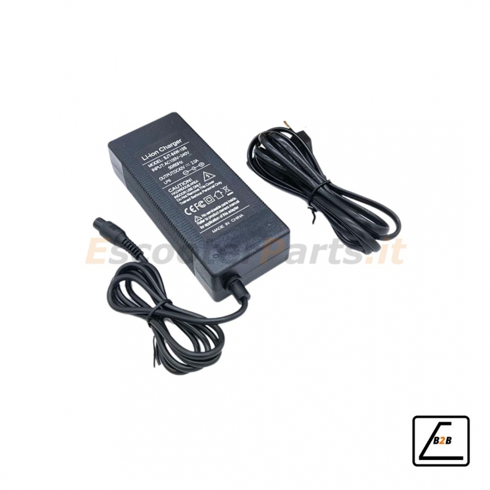 Carica Batteria 36V - 2A Connettore GX12 - Nero