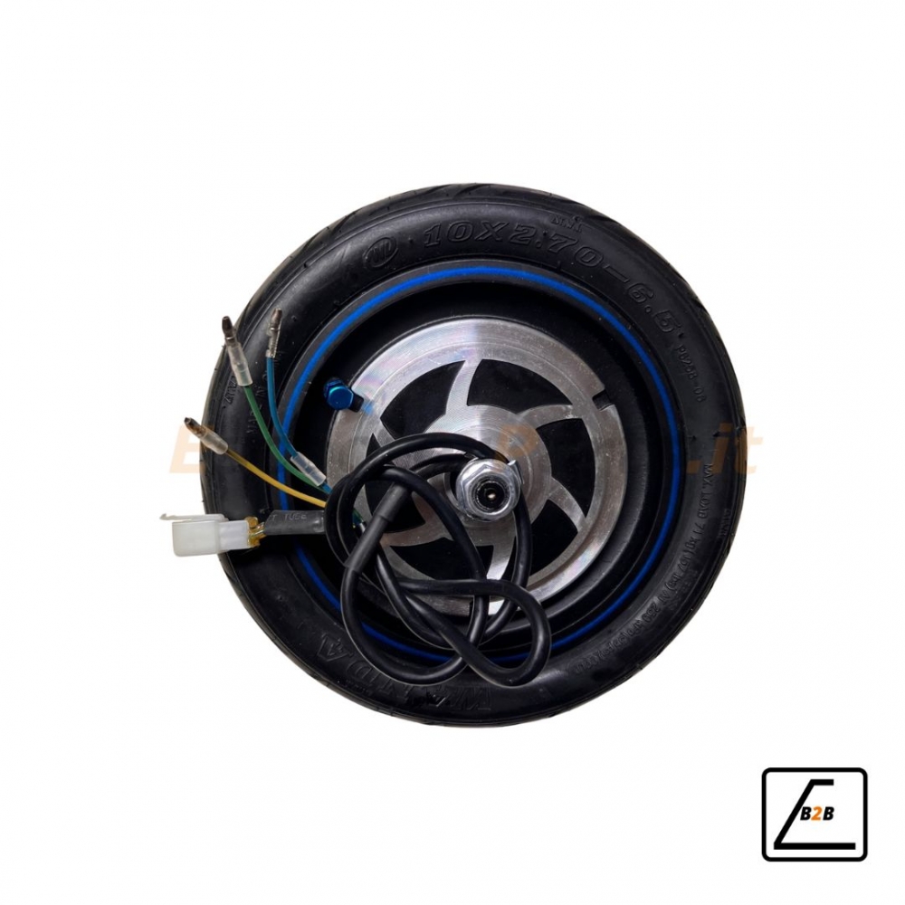Ruota Motore 48V 500W/800 W + Copertone 10x2.7-6.5 - Nero Metal