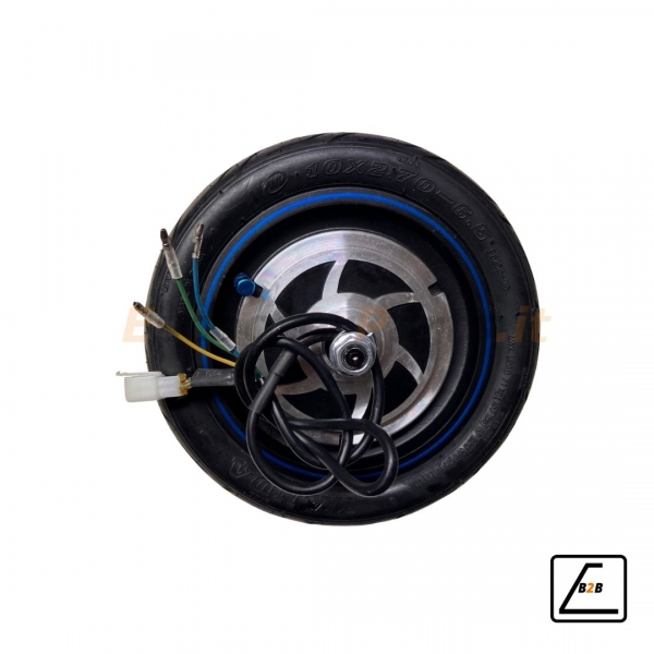 Ruota Motore 48V 500W/800 W + Copertone 10x2.7-6.5 - Nero Metal
