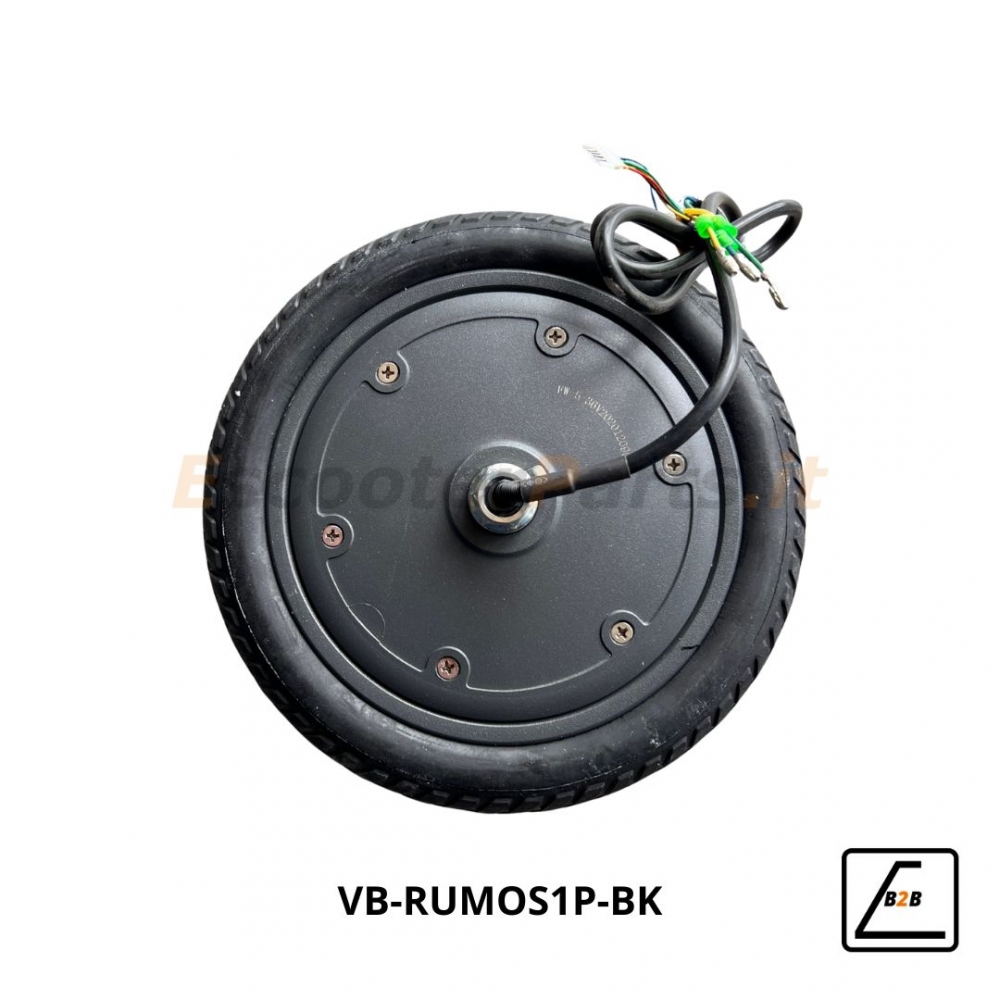 Ruota Motore + Copertone Solido 8.5x2.0 Vivo S1 Pro e Simili 36V - 250W - Nero