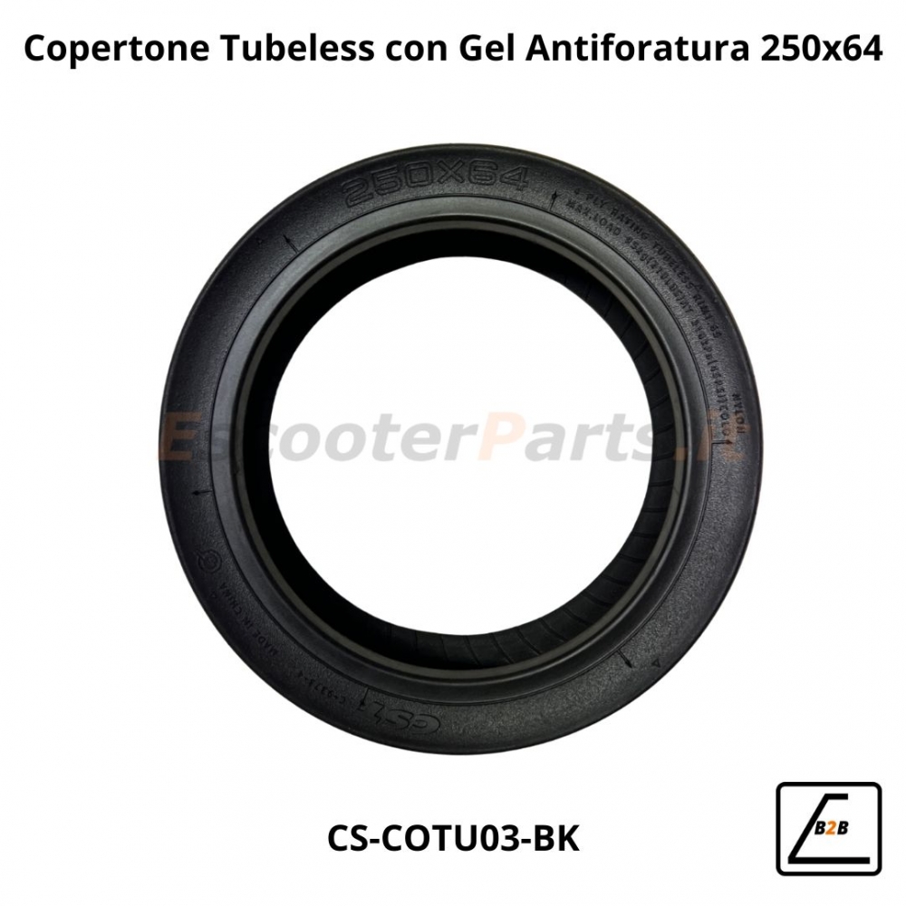 Copertone Tubeless 250x64 CST per Xiaomi Electric Scooter 4 Ultra e Navee S65