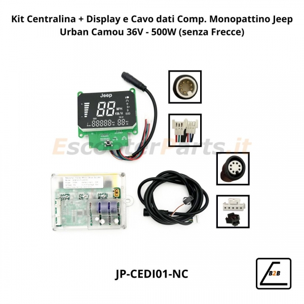 Kit Centralina + Display per Jeep Urban Camou 36V - 500W, senza Frecce