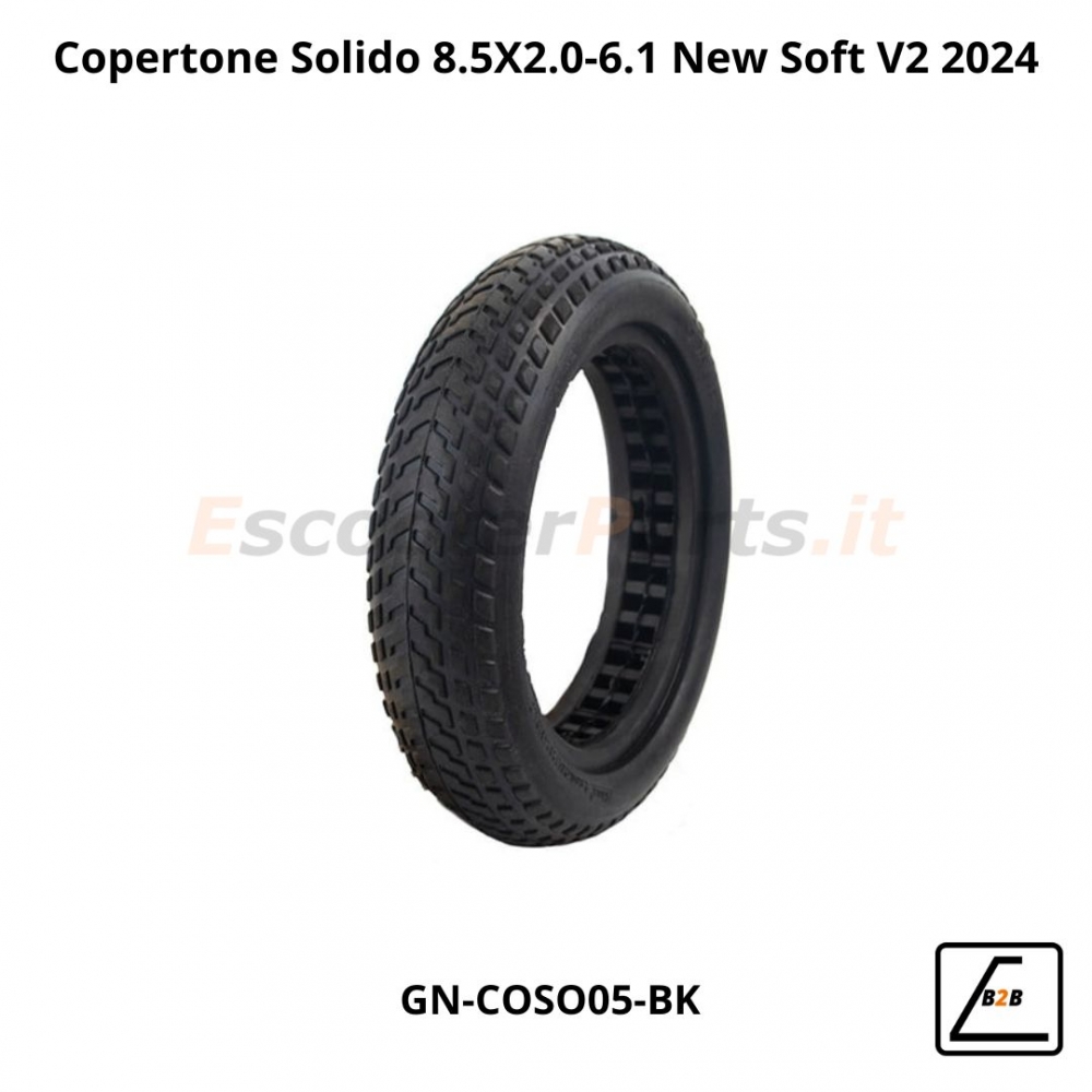 Copertone Solido 8.5X2.0-6.1 New Soft V2 2024 Semi Off-Road - Nero