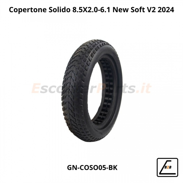 Copertone Solido 8.5X2.0-6.1 New Soft V2 2024 Semi Off-Road - Nero
