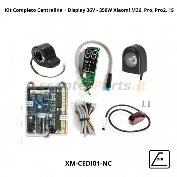 Kit Completo Centralina + Display 36V - 350W V3 per Xiaomi M365, Pro, Pro2, 1S