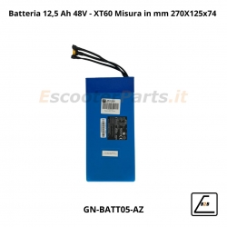 Batteria 12,5 Ah 48V - XT60 Misura in mm 270X125x74