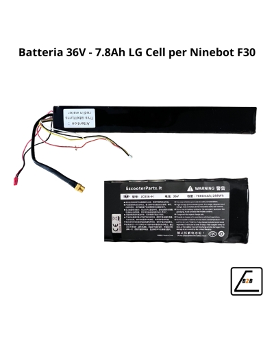 Batteria 7,8 Ah 36V LG Cell 18/650 Comp. Ninebot F30-F40-D38 - Nero
