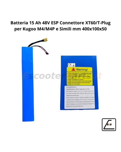 Batteria 15 Ah 48V ESP Connettore XT60/T-Plug Kugoo M4/M4P e Simili