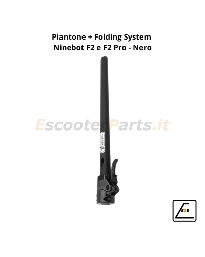 Piantone + Folding System Originale Ninebot F2 e F2 Pro - Nero