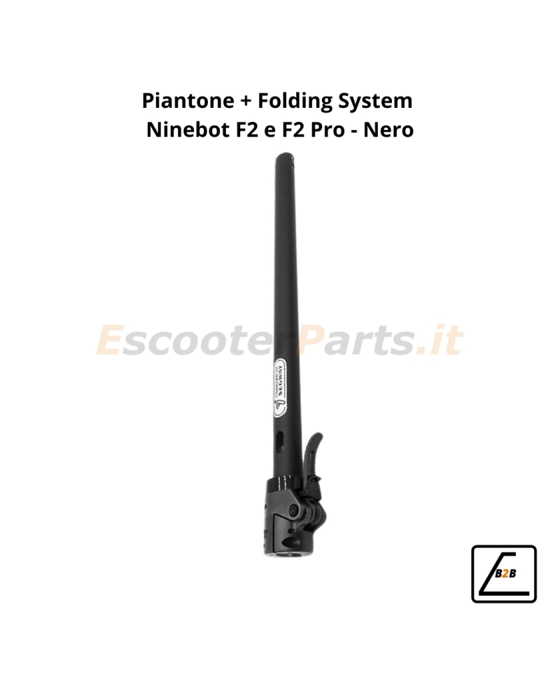 Piantone + Folding System Originale Ninebot F2 e F2 Pro - Nero