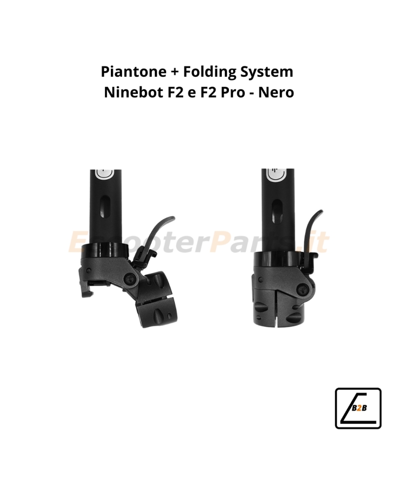 Piantone + Folding System Originale Ninebot F2 e F2 Pro - Nero