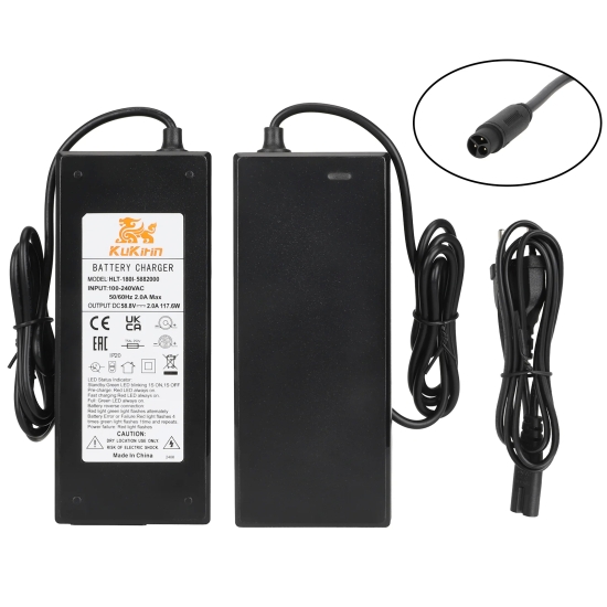 Carica Batteria Originale 58,8V-2Ah per KuKirin G2 Master e G3 Pro Connettore CQ