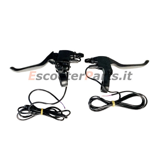 Coppia di Leve Freno DX e SX per Monopattini ed E-Bike Cavo di 1500 mm a 2 Pin