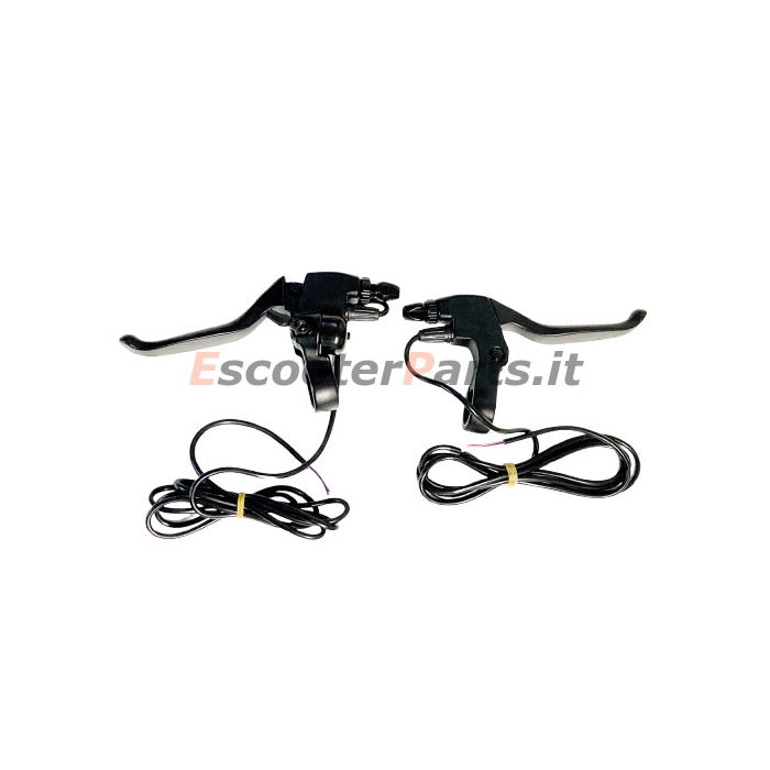 Coppia di Leve Freno DX e SX per Monopattini ed E-Bike Cavo di 1500 mm a 2 Pin