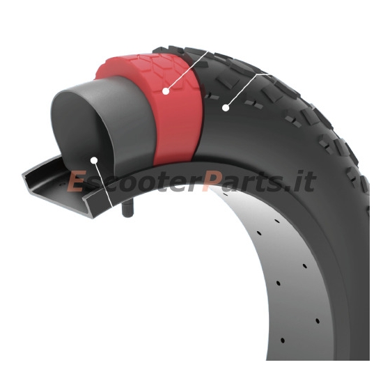 Protezione tra Copertone e Camera d'Aria KAIJA TYRE 20x4.0 By Negong -Nero