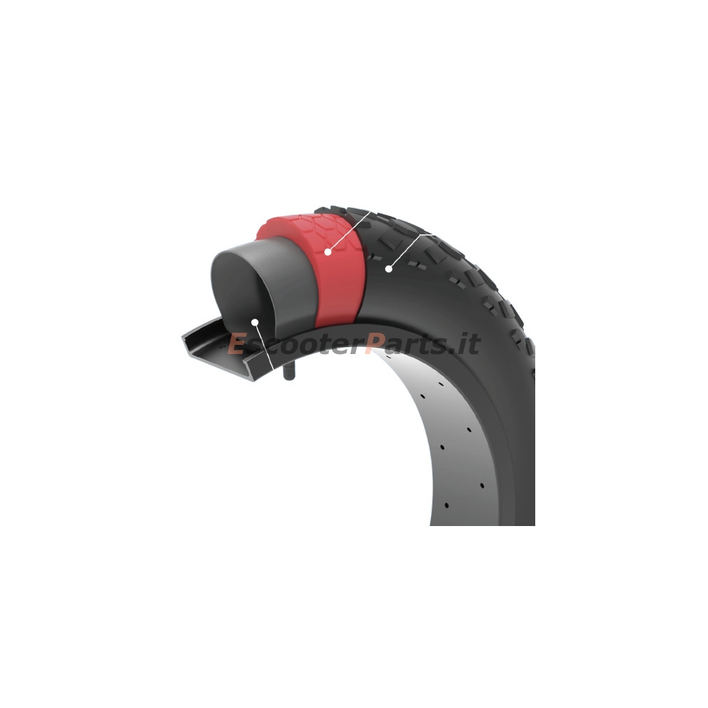 Protezione tra Copertone e Camera d'Aria KAIJA TYRE 20x4.0 By Negong -Nero