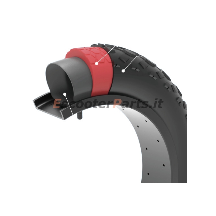 Protezione tra Copertone e Camera d'Aria KAIJA TYRE 20x4.0 By Negong -Nero